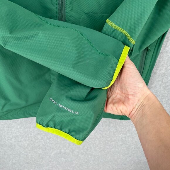 Columbia Mens Omni-Shield Advanced Repellency Jacket Size L Green Lightweight - Picture 4 of 15